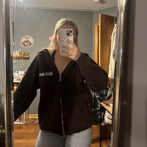 Blind Havoc Brown Zip-Up Hoodie